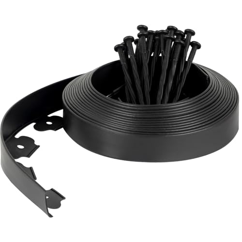 Velway Flexible Plastic Garden Edging Border 10m