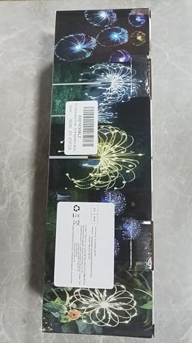 AcaJoe Solar Garden Lights Outdoor 4 Pack 480 LED Firework Path Lights Solar Powered Starburst Fairy Lights Waterproof 8 Lighting Modes with Remote Control for Patio Christmas Party Yard Decorative