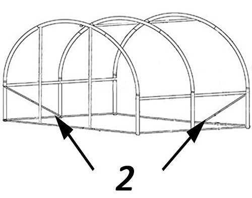 3m x 2m Polytunnel "Strongest In It's Class" a fully Galvanised Structure with more Diagonal & Roof Bracing than all others. Metal Hinged Door | Multi Window