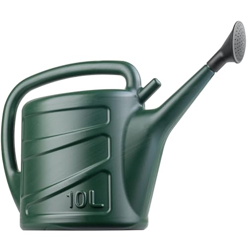 Hardys 10L Green Watering Can with Rose Head