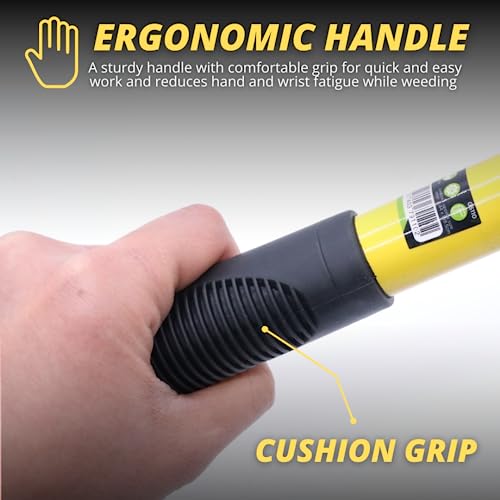 Garden Mile Telescopic Hand Held Trowel Cushioned Grip Handle with Hanging Hole Garden Tool Handy Digging Gardening Carbon Steel Head Indoor Outdoor Planting Patio Allotment Extends from 28" to 40"