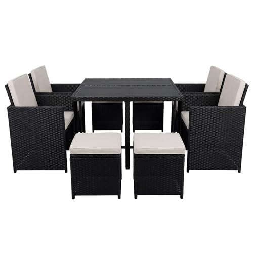 Panana 8 Seater Rattan Garden Dining Set