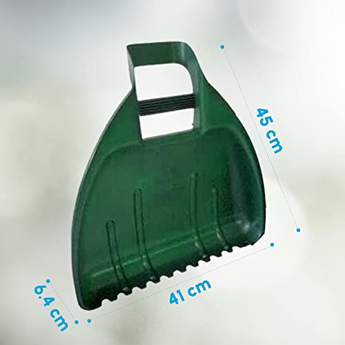 ACCURATE Set of 2 Leaf grabbers, the easy way to keep your outdoor areas tidy, lightweight and easy to use-Forest Green (1)
