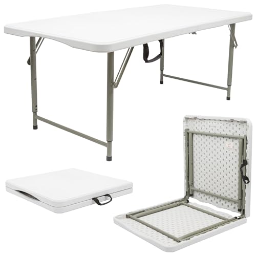 Harbour Housewares 4ft Folding Trestle Table – White