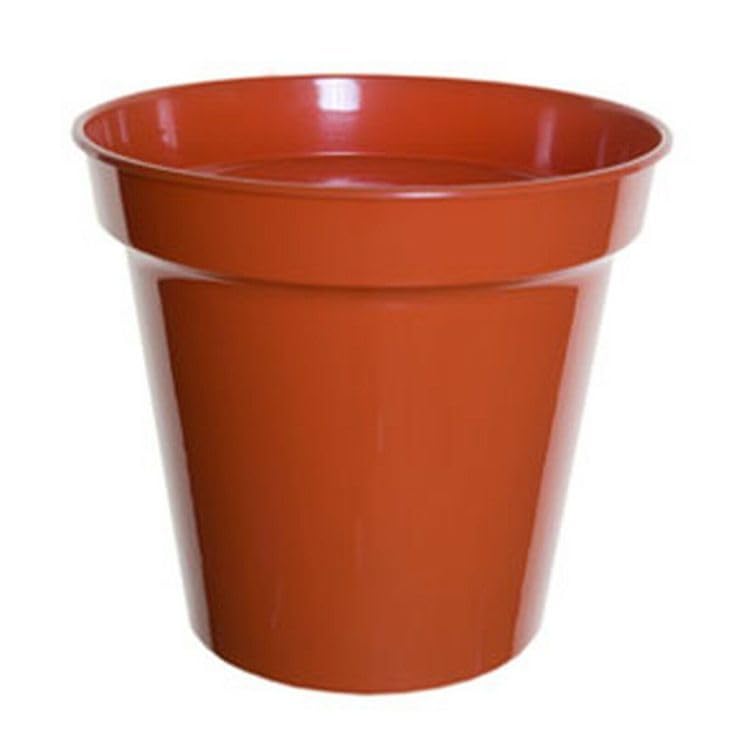 Monal 100% Recycled Plastic Plant Nursery Pots for Indoor Outdoor Garden Lightweight Planter Seed Starting Pot Flower Plant Container for Seedlings Cuttings Transplanting Terracotta (20cm / 8inch)