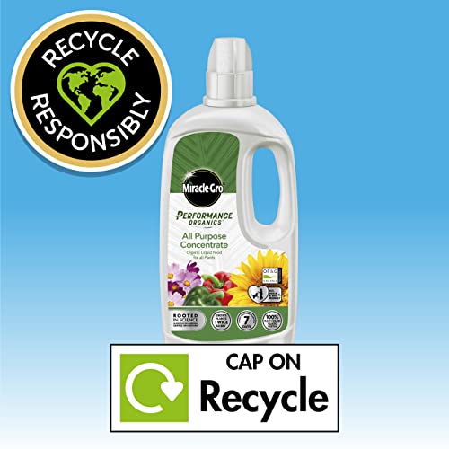 Miracle-Gro Performance Organics All Purpose Liquid Plant Food, 1 Litre (Bee, Pet & Child Friendly)