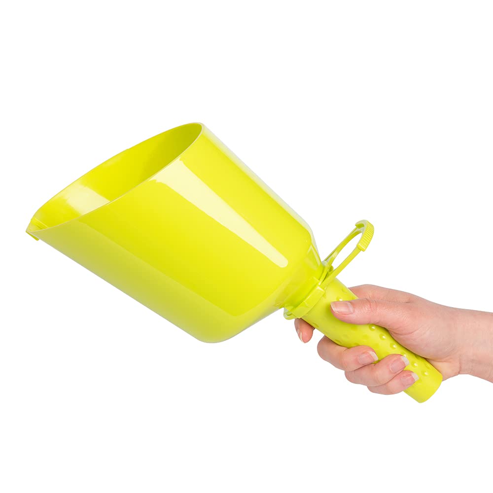 Garden and wild Bird Food Scoop Shovel - Jacobi Jayne® flo™ Seed Scoop - Bird Feeder Accessories Scoops, Small Plastic Bird Seed Scoop for Seed Blends and Mixes.