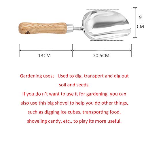 Hand Trowel,Stainless Steel Garden Trowel,Ergonomic Hand Shovel for Weeding, Transplanting and Digging in Garden Beds