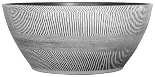 Muddy Hands Ebony Grey Round Bowl Planter 10.55L