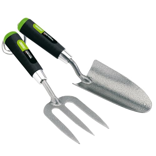 Draper 2 Piece Carbon Steel Hand Fork & Trowel Set
