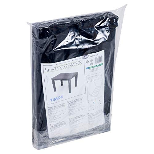 URBNLIVING Black Plastic Garden Outdoor Table/Bench Furniture - 100% Weatherproof