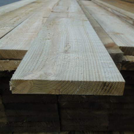 Pressure Treated Timber Gravel Board 100mm x 22mm (4x1 Inch)