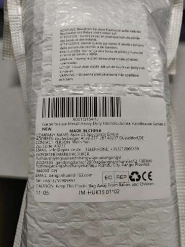 Heavy Duty Metal Garden Hose Nozzle 100% Heavy Duty Metal Water Gun Garden Hose Spray Gun Hose Spray Gun Metal for Car & Pet Washing, Plants Watering, Lawn and Garden Cleaning