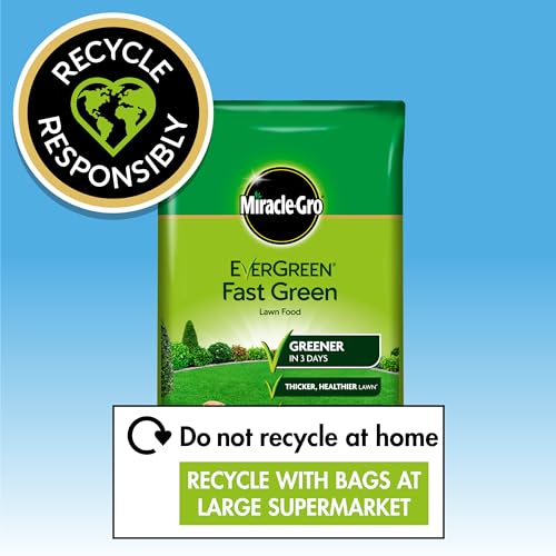 Miracle-Gro Fast Green Lawn Food, 7 kg Bag - 200 sq m Coverage (Child and Pet Friendly), Extreme Green