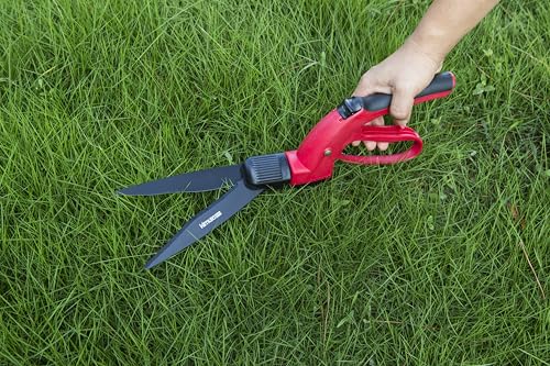 Kimura® Pro Grass Shears - Premium Lawn Shears with 360° Rotating Head, Japanese SK5 Steel Blades, Lightweight, Ergonomic TPR Coated Handles, Ideal Garden Shears for Edging and Trimming - 370mm