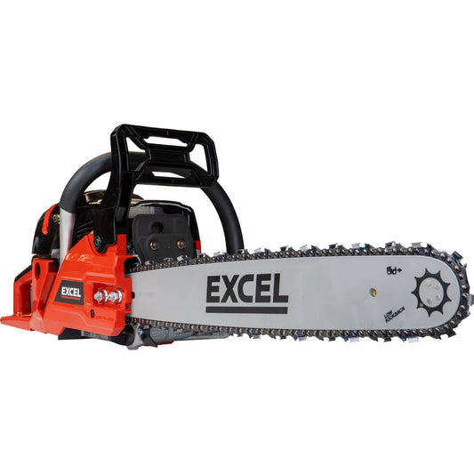 Excel 62cc Petrol Chainsaw 20" Heavy Duty Wood Saw - 20 inch Petrol Chainsaw, Heavy Duty Chainsaw, Chain Saw, Petrol Gardening Tool, Gardening Tools
