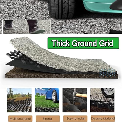 Geo Grid Ground Permeable Stabilization System for DIY Patio and Walkway 30ft Honeycomb Permeable Paving Grid for Parking Lots