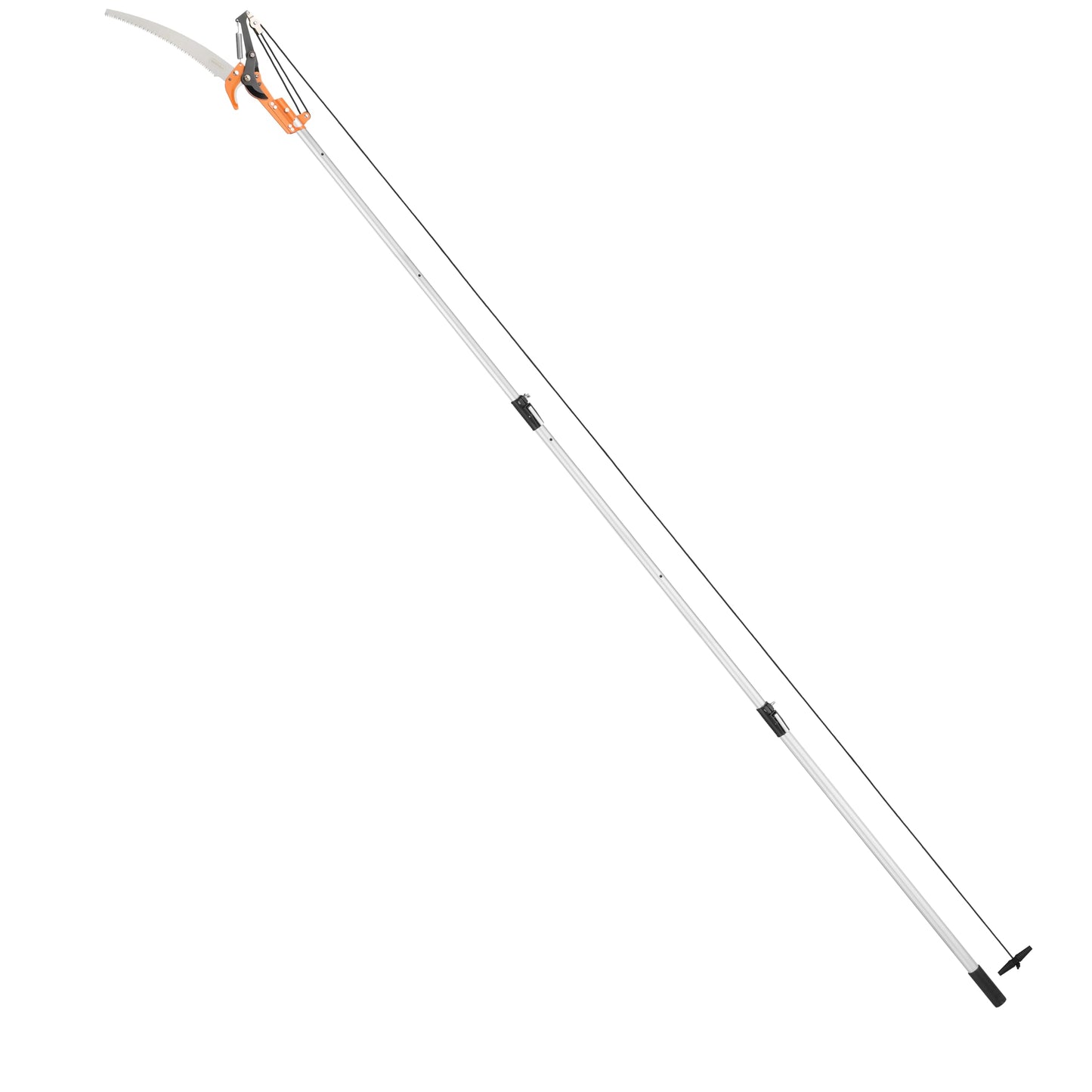VonHaus Telescopic Tree Pruner & Lopper 2 in 1 – Long Reach 3.3m Cutter, Retractable & Extendable Pole Saw for Branches – Lightweight Aluminium Pole, Steel Blade