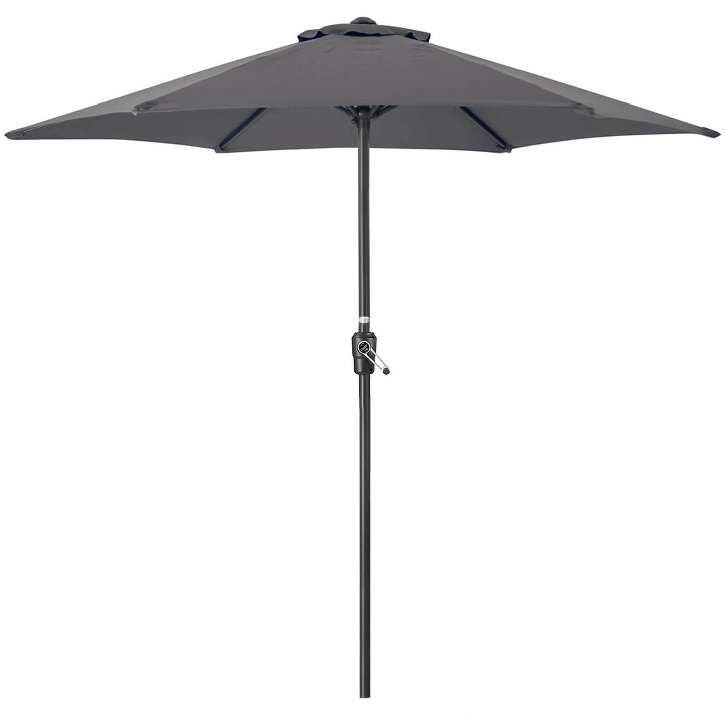 CHRISTOW Garden Parasol Umbrella Polyester Canopy Steel Sunshade With Crank Handle