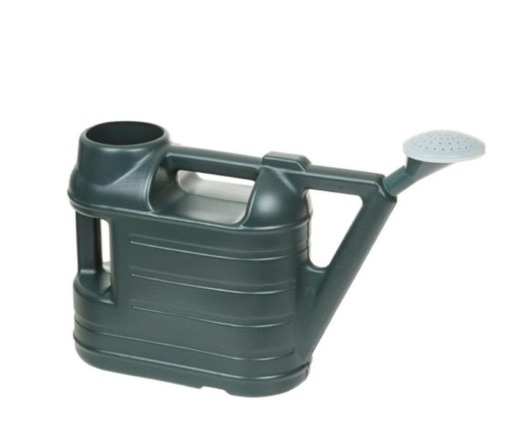6.5L Litre Watering Can With Rose Strong Plastic Green