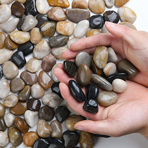 Hisredsun Natural Polished Pebbles 2.1lb