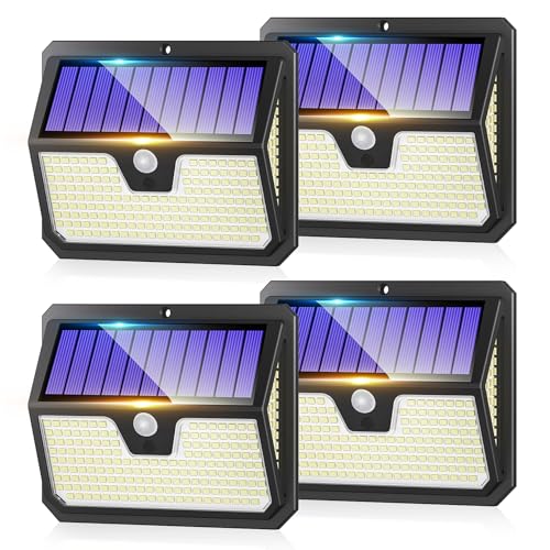 Seklin 238 LED Solar Security Light with Motion Sensor
