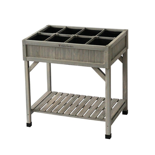 VegTrug 8 Pocket herb Planter Grey