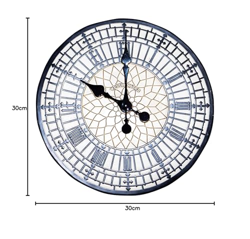 St Helens Home & Garden Big Ben Design Water Resistant Outdoor Clock 300mm / 12" - Sit back, relax and let time pass you by