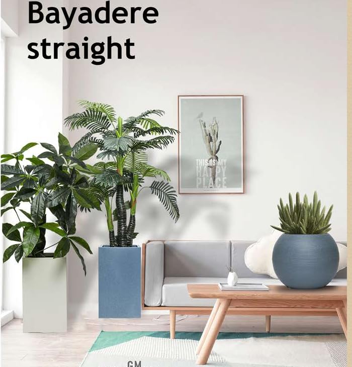 simpa Sphere Globe Shape Grey Plastic Planter 35cm (H) x 35cm (D)