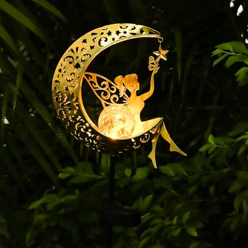 ZKLiLi Solar Moon Fairy Garden Light