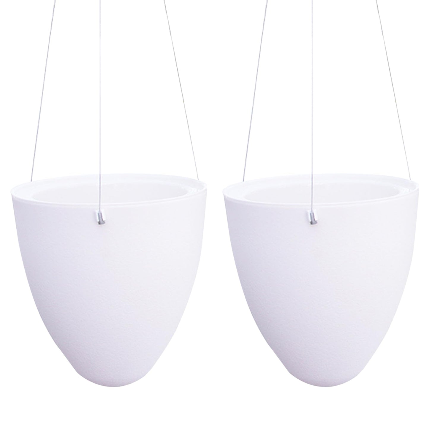 Wedhapy Hanging Plant Hanging Pots Indoor 2PCS Self Watering Hanging Planter Removable Hanging Flower Pot with Reservior and Absorbent Cotton Rope Hanging Basket