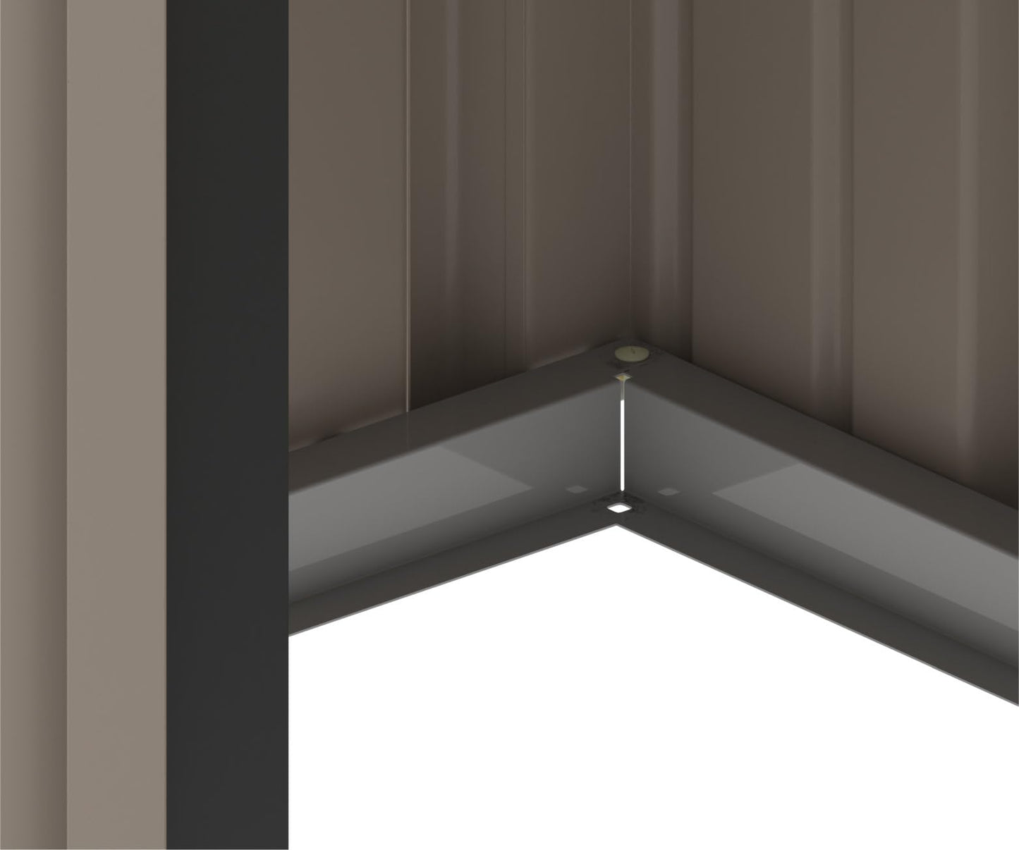 5x3 Foot Metal Garden Storage Shed, Galvanized Metal Garden Shed, Maintenance-Free Metal Shed, Tool Storage Shed, Strong Reinforced Roof