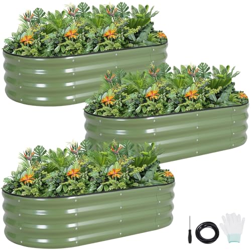 Galvanized Metal Raised Garden Bed Kit 120x60cm