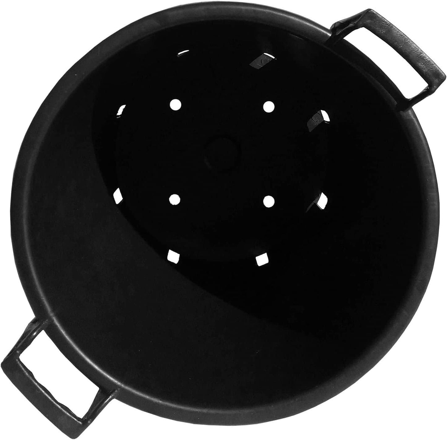 OptiProducts 5 x 35 Litre Heavy Duty Large Plastic Plant Pots Planter with Handles Indoor Outdoor Garden Tree Planters Containers