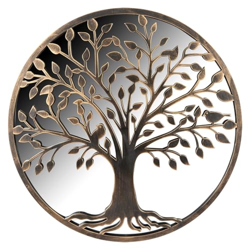 Bronze Tree of Life Garden Mirror 65cm