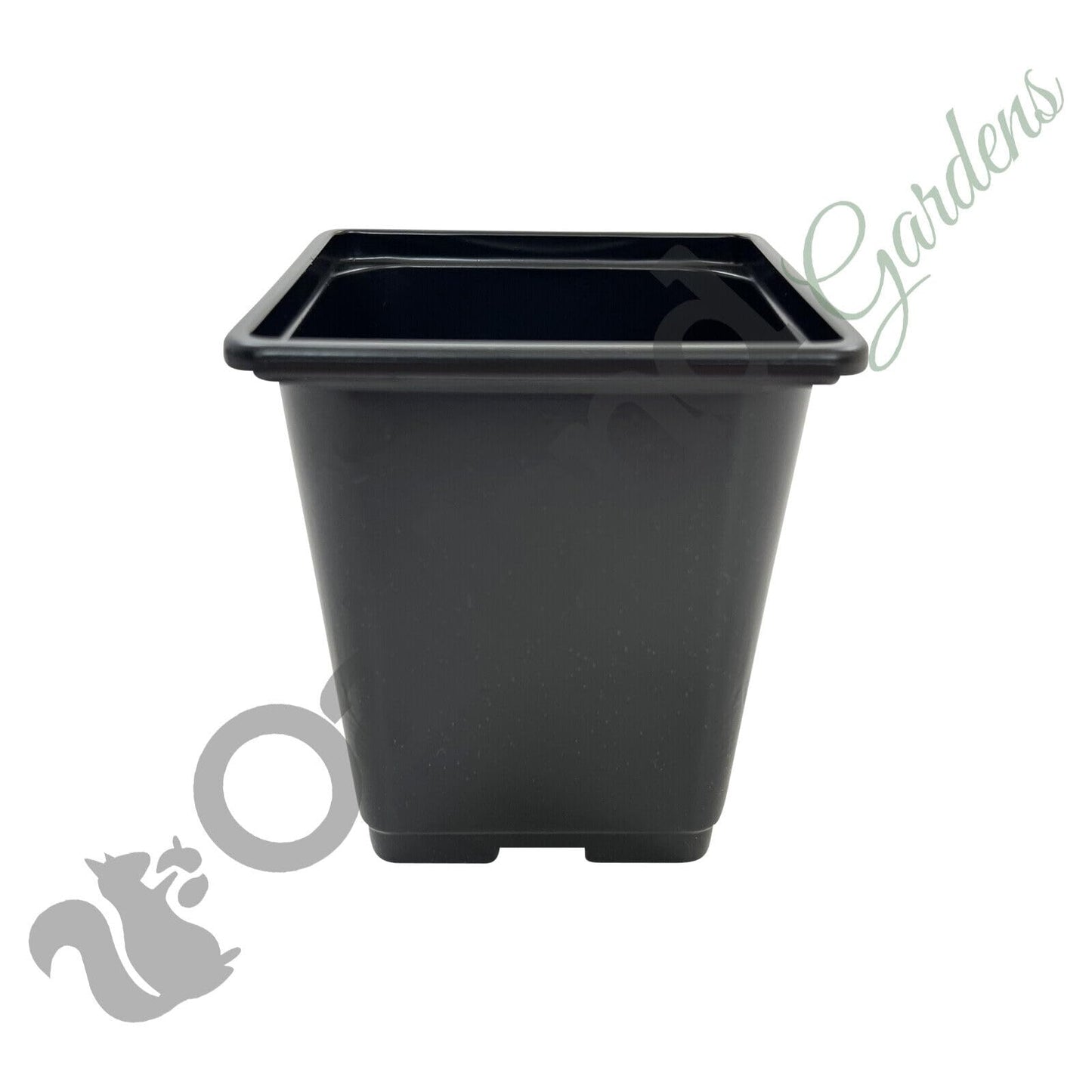 Oakland Gardens Premium Square Plastic Plant Hydroponic Pots - 9cm Plant Pots | Pack of 100