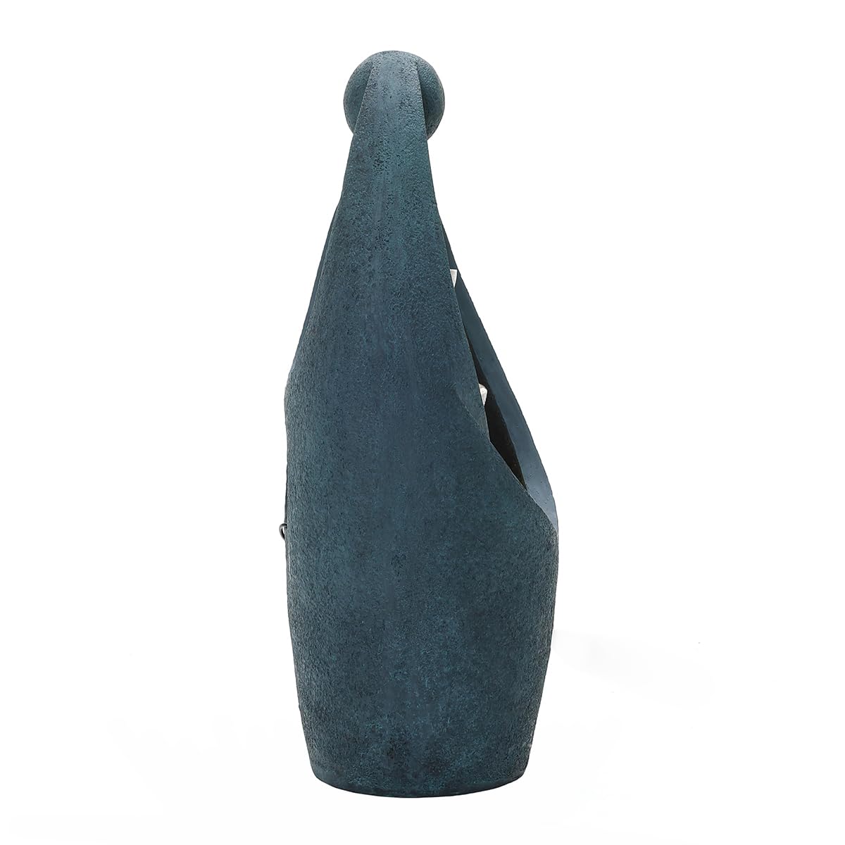 CHARLES BENTLEY 2 Tier, Water Feature, Cascading Water, UV Resistant, Weather Resistant, Mains Powered, Plug Included, Frost Resistant, Dark Blue, Water Fountain, Built In LED Lights (62x30x24cm)