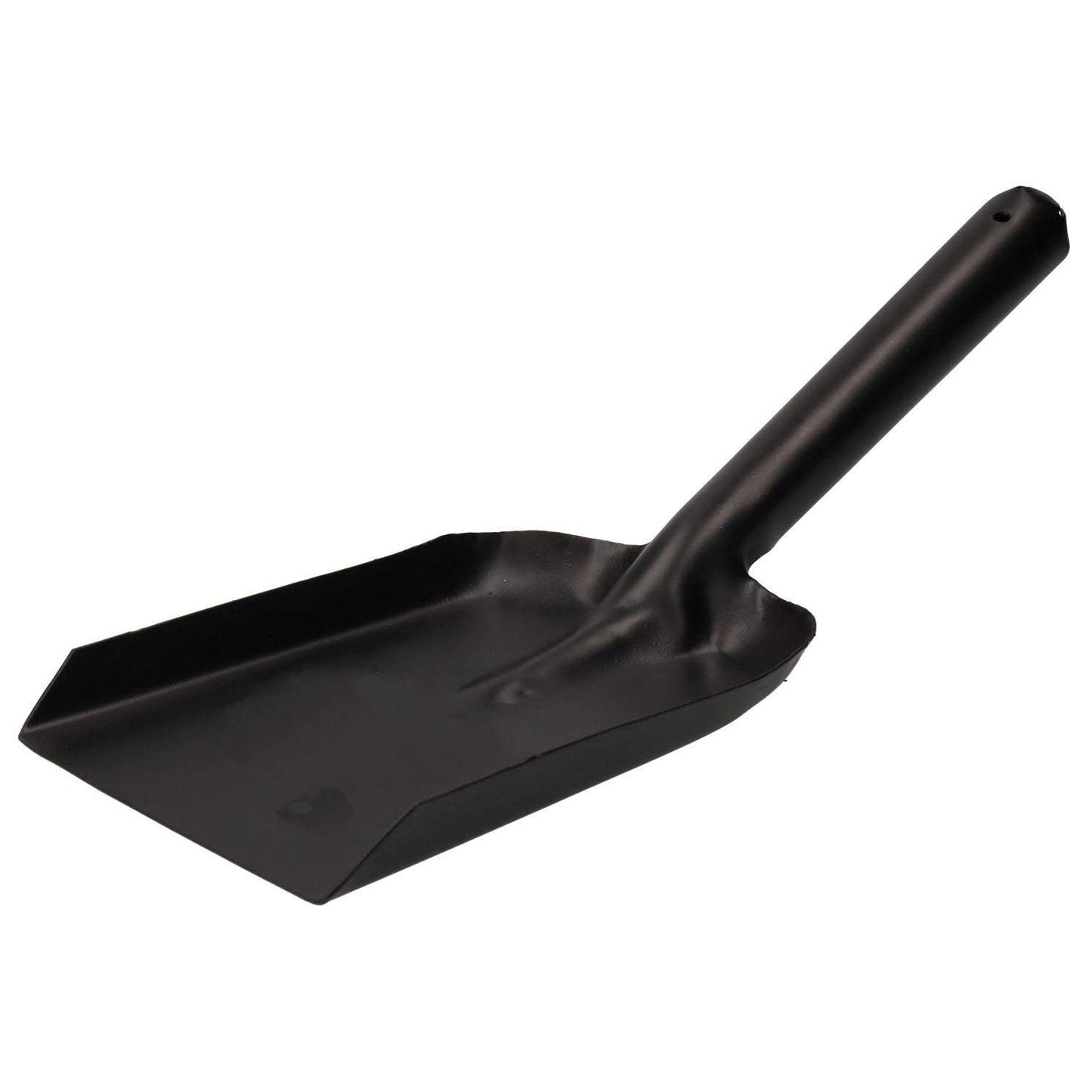 Unibos | Heavy Duty | Metal Coal Hand Shovel | Black | Durable One Piece Fireplace Shovel Scooping Coal and Ashes | Metal Dust Pan Multipurpose Hand Shovel
