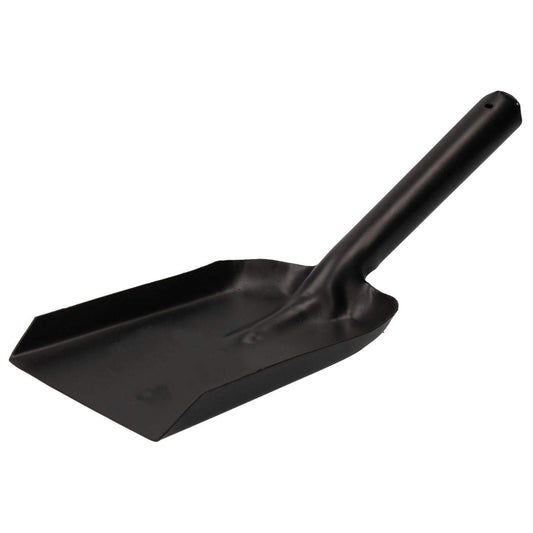 Unibos | Heavy Duty | Metal Coal Hand Shovel | Black | Durable One Piece Fireplace Shovel Scooping Coal and Ashes | Metal Dust Pan Multipurpose Hand Shovel