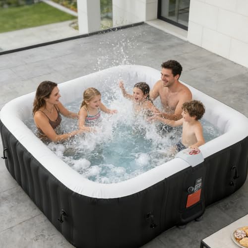 Nordivale Inflatable Hot Tub 185cm with 130 Air Jets