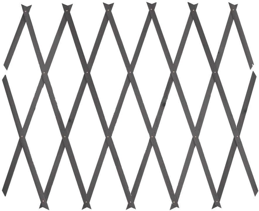 kanta 3 x Garden Trellis Expandable Wooden Plant Support 150cm x 60cm colour shades may vary.