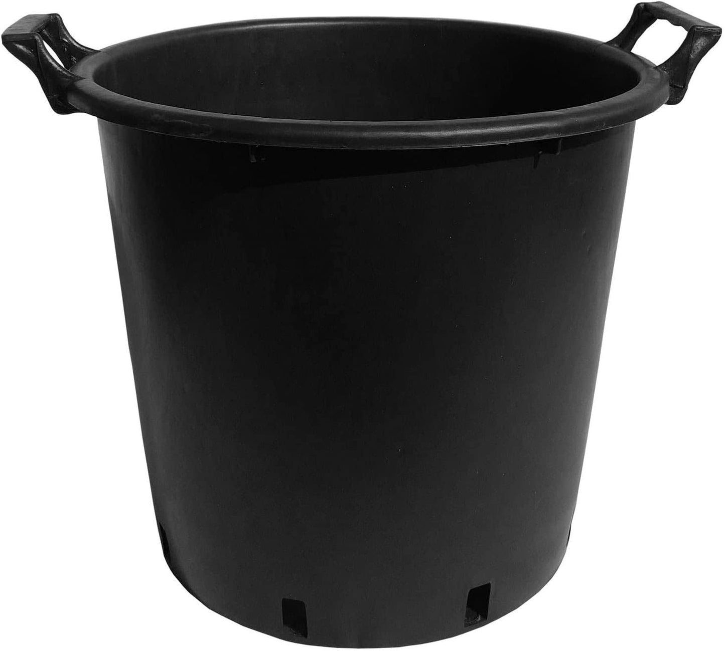 OptiProducts 5 x 35 Litre Heavy Duty Large Plastic Plant Pots Planter with Handles Indoor Outdoor Garden Tree Planters Containers