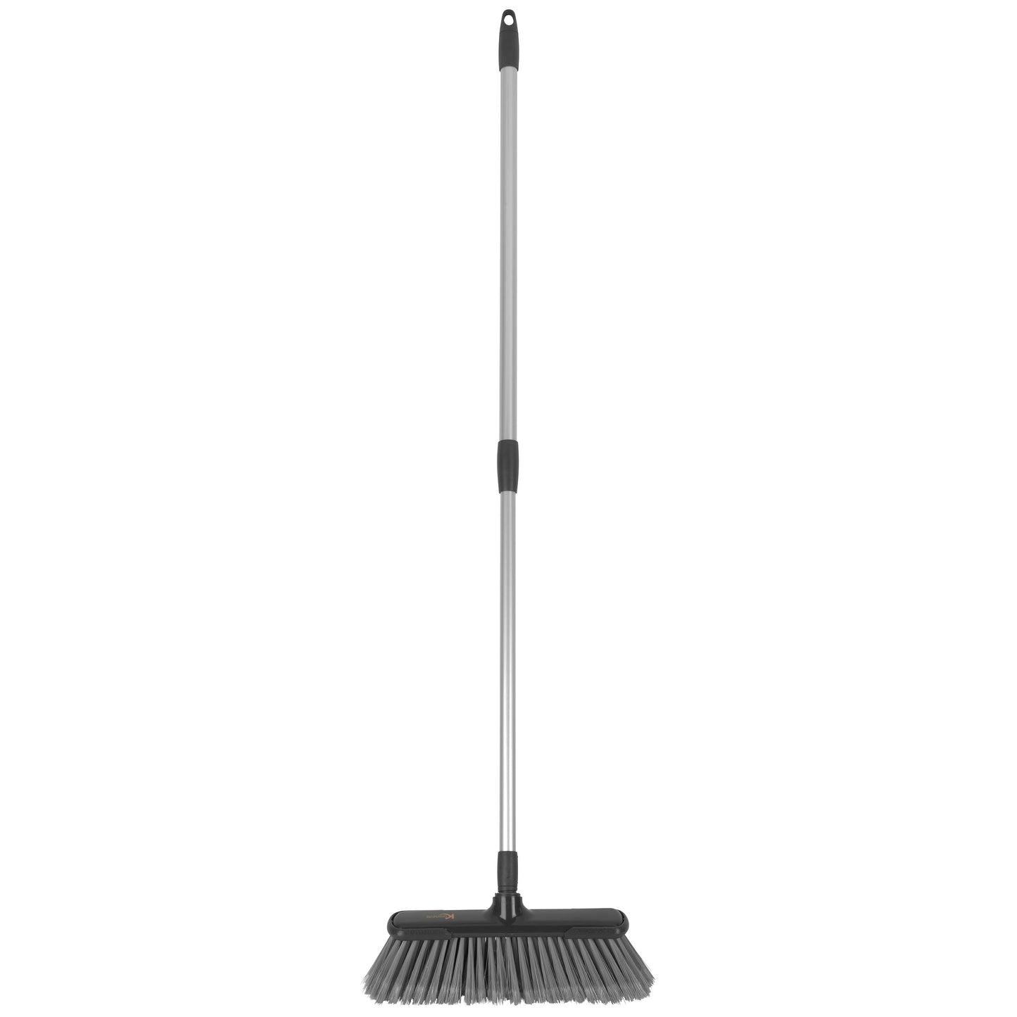 Kleeneze KL028107EU7 Soft Indoor Broom - Non Scratch Bristles, Indoor Floor Sweeping Brush, Suitable for Hard Floors, 120cm Extendable Stainless Steel Handle, Hanging Hook, Grey, 100 Years Edition