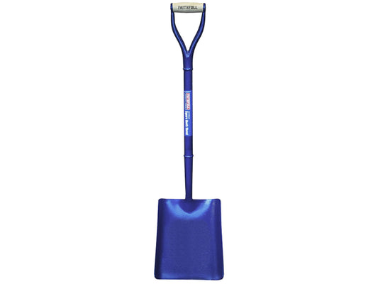 Faithfull FAIASS2MYD All Steel Contractors Square Mouth Shovel (No2) MYD Handle