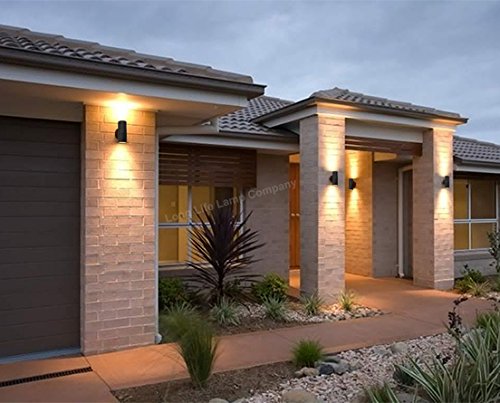 Long Life Lamp Company Black Stainless Steel Double Wall Light IP65 Up Down Outdoor Wall Light ZLC035B