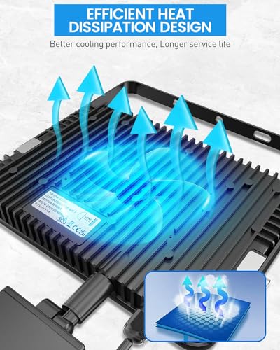 KALAHOL 2024 Newest 50W Security Lights Security Lights Outdoor Motion Sensor with IR Remote Control, 5000LM 6500K Cold White Outdoor Lights IP66 Waterproof LED Floodlights for Garden, Backyard