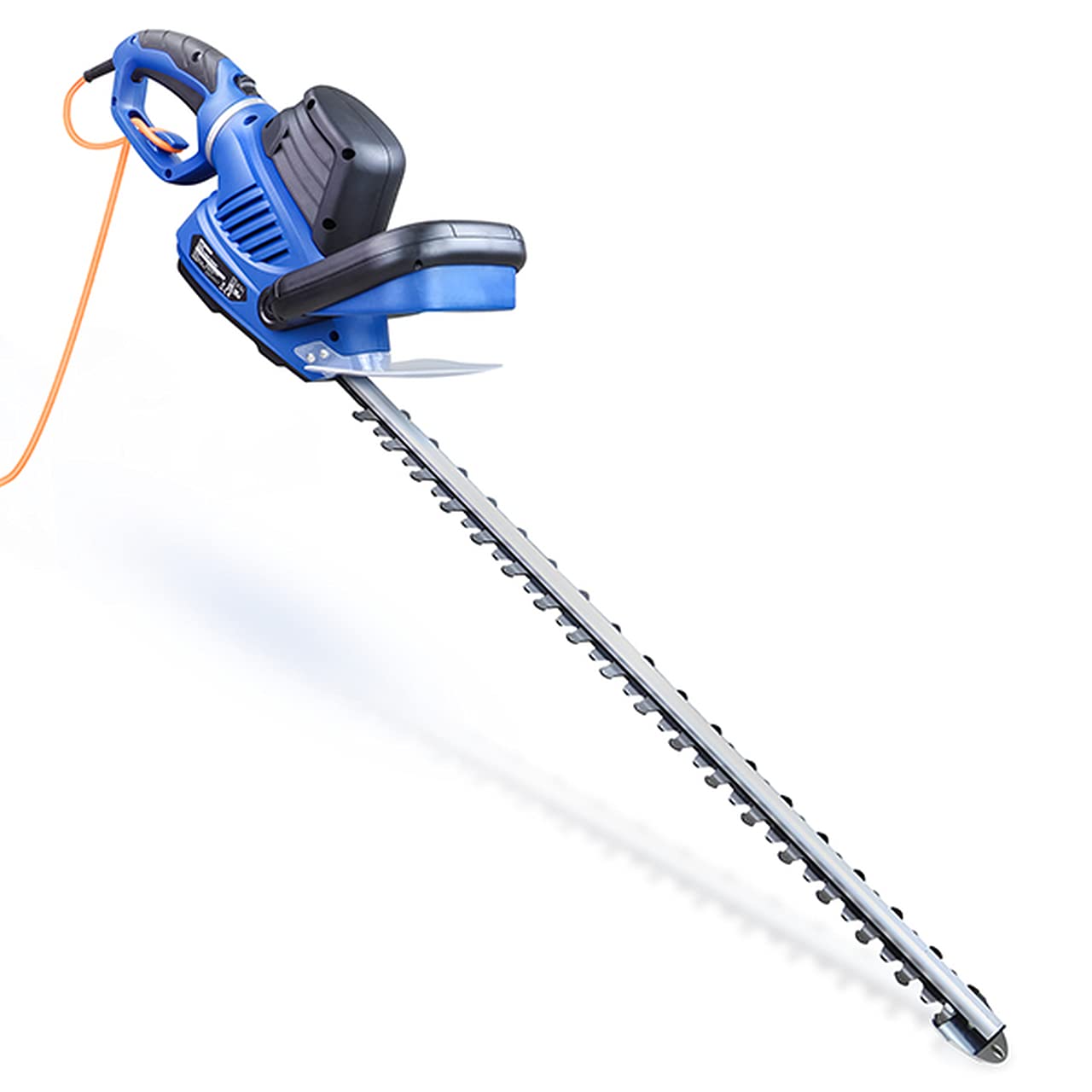 Hyundai 680w 610mm Corded Electric Hedge Trimmer Pruner, Rotatable Handle, 10m Power Cord, Handle Branches Up to 24mm in Diameter, 4.14kg, 3 Year Warranty