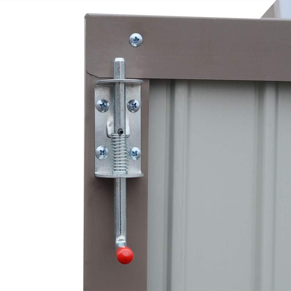 NEW!Outdoor Storage Garden Shed with Door Galvanised Metal Sloped Roof (6FT*4FT)