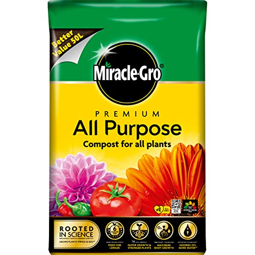 Miracle-Gro Premium All Purpose Compost, 50L – thegardentools