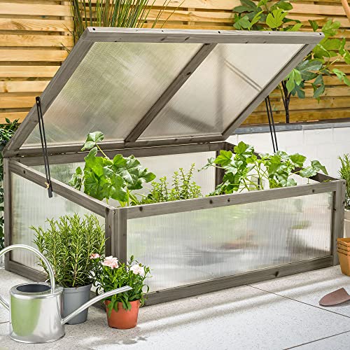 Christow Wooden Cold Frame with Polycarbonate Panels